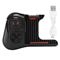 Miniatyrbild 1 av 7: ABS Bärbar Enhands Trådlös Bluetooth Spelkontroll Gamepad Joystick för Android/IOS Svart