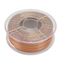 Miniatyrbillede 1 af 7: 3D Silke PLA Filament 1,75 mm Multicolor 2,2 lbs Matte Gradient Farver 3D Print Filament til FDM 3D Printere