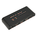 Miniatyrbilde 7 av 7: HD Multimedia Interface Splitter 1x2 1 in 2 Out 4K 60Hz 18.2Gbps HD Multimedia Interface Distributor Box 100‑240V EU Plug