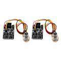 Miniatyrbilde 7 av 7: 2 stk PC viftekontroller 3 pin 4 pin vifteadapter PWM PC kabinett kjølevifte hub 8 veis splitter 12V hastighetskontroller