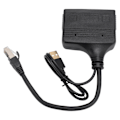 Miniatyrbilde 5 av 7: Ethernet-splitter 1 inn 4 ut RJ45-grensesnitt 1000 Mbps gullbelagt pin sikker stabil signal LAN-splitter for bryter TV PC