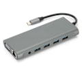 Miniatyrbild 2 av 7: 12-i-1 Dockingstation TypeC VGA RJ45 PD USB 3.0 2.0 Dockingstation Adapter