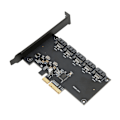 Pikkukuva 6 / 7: PCIE 5 SATA -laajennuskortti 6 Gbps:n siirtonopeudella Plug and Play 5-porttinen SATA3.0 -laajennuskortti Windowsille ja pöytätietokoneille