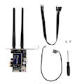 Pikkukuva 1 / 7: AX3000 WiFi 6 PCIe -kortti 2,4 GHz 5,8 GHz Bluetooth 5.2 OFDMA MU MIMO -tuki Älykäs sovelluksen etäohjaus PCIE langaton verkkokortti