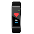 Miniatyrbillede 7 af 7: 115 Plus Farveskærm Smartwatch Armbånd Armbånd Puls Fitness Tracker (Sort)