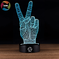 Miniatyrbillede 5 af 8: 3D Optisk Illusion Natlampe - 7 LED Farveskiftende Lampe - Køligt Blødt Lys Sikker for Børn - Skaber Fantastiske Drømme
