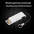 Pikkukuva 6 / 7: 16 Gt:n kannettava työntö- ja veto-USB2.0-muistitikku ketjulla Windows Vista/7/10/Mac White