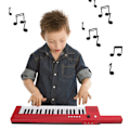 Pikkukuva 3 / 6: 37-näppäiminen sähköpiano, kannettava kitara, elektroninen urku, mini-keytar, opetuskäyttöön tarkoitettu soitin BF-3755 Red