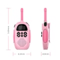 Miniatyrbild 8 av 8: Walkie Talkies för barn Uppladdningsbara 1500Mah Lång räckvidd Walkie Talkie för pojkar flickor, med 22 kanaler 2-vägs radio och LCD-skärm, leksaker present, 2 st