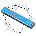 Miniatyrbillede 5 af 7: Professionel mundharmonika diatonisk harpe børnegaver polyfonisk C-nøgle 24 huller (Blue )