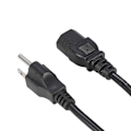 Miniatyrbillede 4 af 7: 10A 5ft 3-benet AC-adapter strømkabel ledning til pc-computer