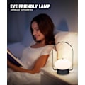 Miniatyrbilde 5 av 7: Bærbar Oppladbar Bordlampe, Dimbar Nattelys med 3 Fargemoduser, Batteridrevet Ledningsfri Lampe for Soverom, Stue
