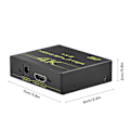Pikkukuva 6 / 7: Mini 1 x 2 Full HD 4K x 2K HDMI-jakaja 1 sisään 2 ulos jakajat V1.4a 3D 1080P
