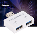 Miniatyrbild 6 av 7: USB2.0 Laddningsdata HUB Expander för Android Phone Converter USB Hub Adapter(Vit)