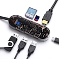 Pikkukuva 4 / 7: 7 in 1 Type-C-keskitin USB-C - HDMI USB3.0 -muunnin Telakointiasema Tukee Muistikorttia