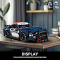Miniatyrbilde 6 av 7: 15073 Barricade Politibil Byggesett, MOC Deformert Mustang Pull-Back Drag Race Lekebil Modellsett, (786 Brikker, Dynamisk Versjon)