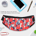 Miniatyrbild 7 av 7: Klädsel Kamouflage Enstaka Axel Väska Förvaring Väska Bärbar Pack för Switch Lite VärdKamouflage Röd