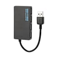 Miniatyrbillede 6 af 7: USB3.0 Hub 4 porte God varmeafledning 5 Gbps højhastighedsoverførsel USB3.0 Splitter Dockingstation Sort