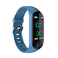 Miniatyrbild 2 av 7: Färgskärm Smart Armband Hjärtfrekvensspårning Blodtrycksövervakning Armband(Blå)