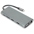 Miniatyrbilde 3 av 7: 12-i-1 dokkingstasjon TypeC VGA RJ45 PD USB 3.0 2.0 dokkingstasjonadapter