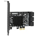 Miniatyrbillede 2 af 7: PCI E til SATA3.0 Udvidelseskort 8 Porte Adapter Riser Kort Desktop Computer Tilbehør