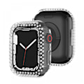 Miniatyrbild 1 av 5: Lyxigt kristallrhinestone-fodral i styvt PC-ram för Apple Watch Series 7 41 mm - All-Around Bumper Case (transparent)