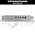 Pikkukuva 4 / 7: 32/64-bittinen digitaalinen äänikortti 6-kanavainen Hi-Fi 3D-stereokaiutin PCIE-äänikortti Direct Soundille