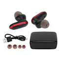 Miniatyrbillede 1 af 7: Sprog Oversætter Earbuds Bluetooth 5.0 Støjreduktion Understøtter 74 Sprog 70 Accent Trådløse Oversætter Earbuds Sort Rød