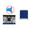 Miniatyrbillede 2 af 7: 5PCS FYSETC TMC2208 V1.2 Stepstick Stepper Motor Driver Carrier med kølelegeme skruetrækker