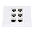 Miniatyrbilde 5 av 7: Cat 6 Ethernet-veggplate 6-porters hunn til hunn avtakbar Cat6 Keystone Jack-veggplate for arbeid hjemme