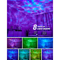 Miniatyrbilde 2 av 7: Mubarek Nordlys Aurora Projektor, 3 i 1 nattlys med hvit støy, timer, Bluetooth-høyttaler, Galaxy Light Skylight Space Light for Ceiling
