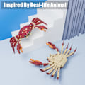 Miniatyrbillede 5 af 6: Ocean Animal Building Blocks, Deep Sea Creatures Building Toy Set til børn dreng pige krabbe(242PCS)
