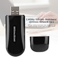 Miniatyrbild 7 av 7: 1200M Dual Band AC Trådlös Wifi Bluetooth Adapter WiFi Nätverks USB Adapter Kort
