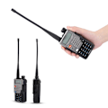 Miniatyrbillede 3 af 7: UV 5RE Plus bærbar håndholdt radio dual band 128CH UHF + VHF Walkie Talkie