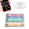 Miniatyrbilde 4 av 5: Dobbelthodede fargepenner 12 farger jevnt falmede journal fargepenner for DIY-album