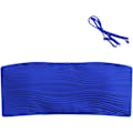 Miniatyrbild 3 av 7: WJSM 2-delat bandeau-baddräkt Ribbad spetsad axelbandslös bandeau-bikiniset Högt skurna badkläder 5-top Only-2royal Blue S