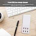 Miniatyrbilde 7 av 7: 60W DC5V3.5A Utgang 6 Port USB Desktop Lader med Hvit Slank Kropp for Hjemmemiljø(  )