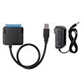 Pikkukuva 1 / 7: UASP SATA - USB 3.0 -muunnin kaapeli SSD -sovitin sovitin laitteet 100-240V