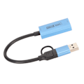 Miniatyrbillede 2 af 7: 4K lyd- og videooptagelseskort USB3.0 HD Multimedia Interface til USB C videooptagelsesadapter til spil Live Streaming Z29C