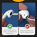 Miniatyrbillede 7 af 7: Bluetooth-øretelefoner rengøringspen, in-ear-hovedtelefoner rengøring og blød støvfjernelse børstepen til rengøring af ørevoks, støv