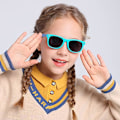 Miniatyrbillede 2 af 6: 3-pak børnesolbriller til drenge piger børn polariserede solbriller Black+blue+red