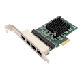 Miniatyrbillede 2 af 7: PCIe X1 Netværkskort Professionel Plug and Play 4 Port PCIe Gigabit Ethernet Server Adapter til PC Desktop Laptop