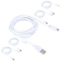 Pikkukuva 6 / 7: 5 kpl 3 m:n USB-datakaapeli WIIU-pelikonsolin latauskaapeli Pelilisävarusteet