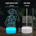 Miniatyrbilde 3 av 8: Japan Character Luffy 3D LED nattlampe for barn gutt 7 fargeendring fjernkontroll skrivebord bordlampe jul