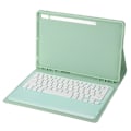 Pikkukuva 1 / 7: For Tab S8 näppäimistökotelo Matcha Green säädettävä kulma PU-kotelo irrotettava tabletti langaton näppäimistö SM X800 S7 FE ilman kosketuslevyä