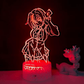 Miniatyrbillede 1 af 6: 3D LED Lampe Anime High School DxD til Soveværelse Dekorativ Natlampe Fødselsdagsgave Akryl LED Natlys