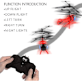 Pikkukuva 3 / 6: Latautuva Pieni Mini RC-Lentokone 3 Kanavaa Cartoon RC Helikopterin Simulaatiolentokone Valoilla Lapsen Lahja Lapsille Lentävä Leikki