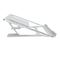 Miniatyrbillede 6 af 7: Bærbar computer stand, foldbar, bærbar, sølv, aluminiumlegering C6, laptopstativ til 11-17 tommer bærbare computere