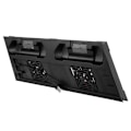 Miniatyrbillede 1 af 7: Dual Cooling Fan Cooler 2 Ladestation Dock Stativ Holder 3 Port USB Hub til PS4 Pro