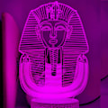 Pikkukuva 3 / 5: 3D Egyptin Farao Yövalo Lamppu Illuusio 16 Väriä Vaihtuva Pöytä Työpöydän Koriste Lamput Lahja Akryyli Tasainen ABS Pohja USB Kaapeli Leikki